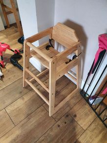 wooden high chair