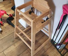 wooden high chair