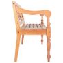 Batavia Bench 98 cm Solid Mahogany Wood Light Brown Image 3