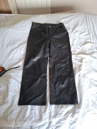 KiabivFaux Leather Jeans