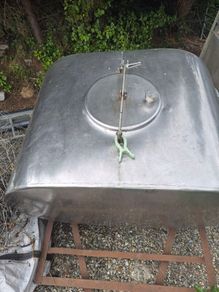 stainless-steel milk transport tank