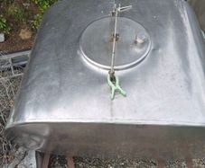 stainless-steel milk transport tank