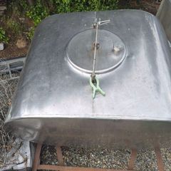 stainless-steel milk transport tank