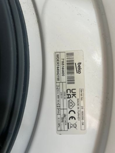 Beko WDER7440421W Washer Dryer 7kg/4kg