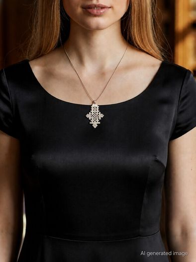 925 Silver Vintage Ethiopian Handmade Pendant