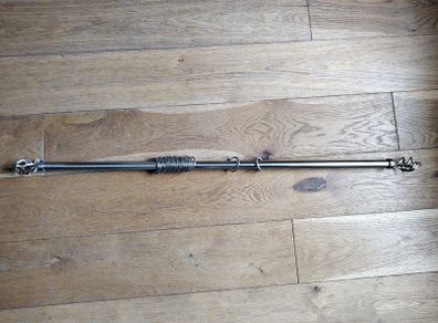 Gray curtain pole