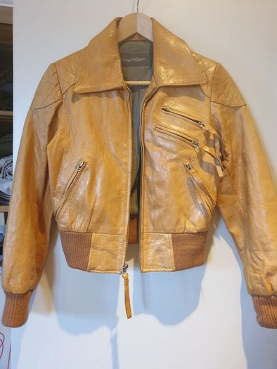70s / 80s vintage leather jacket (extra small)