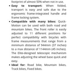Elite Quick Motion roller.