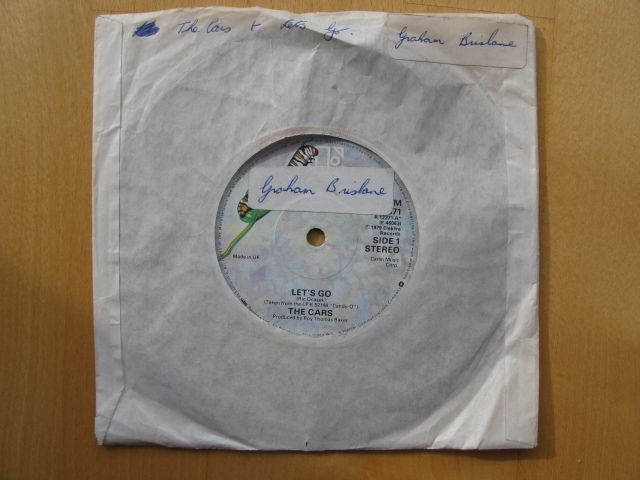 The Cars - Let's Go 7in Single