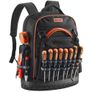 Tool Backpack, 64 Pockets, Heavy-duty Tools Storage Organizer Work Bags with Laptop Compartment & Molded Base, Electrician Jobsite Backpack for Electrician, Repairman, and HVAC Techs Image 10