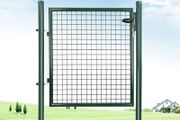 Garden gate High-quality steel galvanized and powder-coated in green