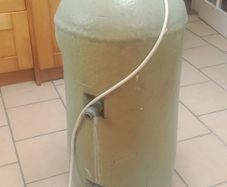 Copper cylinder with immersion
