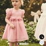Next pink flower girl corsage dress 12-18 months Image 3