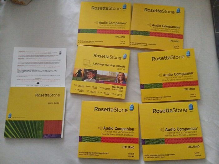 Rosetta Stone Italian Levels 15 + Audio CDs