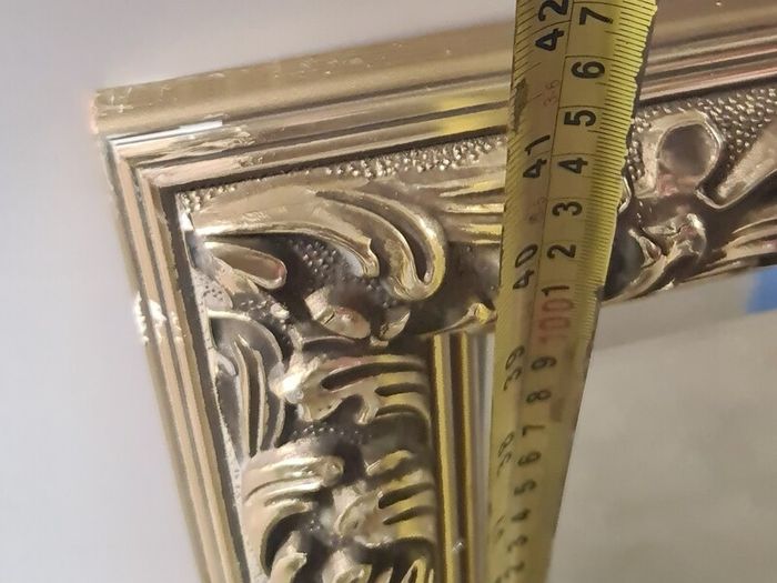 Large Gold Ornate Wall Mirror Approx. 106cm x 71cm Storage Clearance