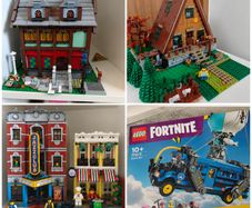 Lego Set Collection - Jazz Club, A-Frame Cabin, Haunted House & FN Battle Bus
