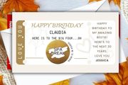 Birthday Scratch Card  Personalised Reveal Card for a Special Birthday Surprise