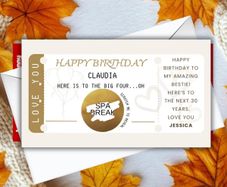 Birthday Scratch Card  Personalised Reveal Card for a Special Birthday Surprise