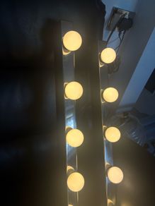 Makeup mirror and lights