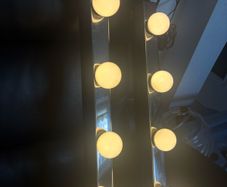 Makeup mirror and lights