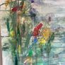 LARGE ORIGINAL ART Original Abstract Landscape Pondscape Irish Art Image 5