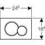 Geberit 115.770.11.5 White Alpine Sigma01 Dual Flush Plate Image 3