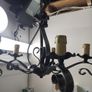 5 Lamp Black Iron Look Metal Ceiling Light Image 8