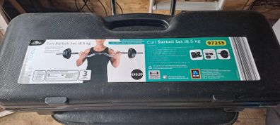 weights, curl barbell 18.5 kg