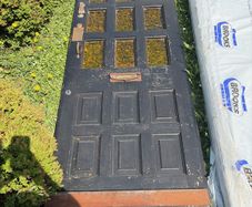 solid wood front door