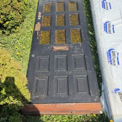solid wood front door