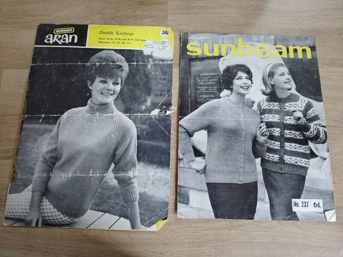 Vintage Fashion Knitting Patterns Sunbeam Cork Ireland