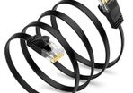 New 15m Flat CAT 6A Shielded Ethernet PC Router Internet Cord Cable RJ45 #1393
