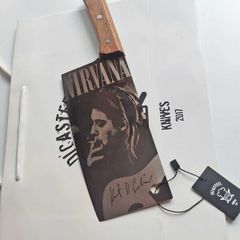 Personalized Cleaver Knife Nirvana Kurt Cobain Engraved Cleaver Knife