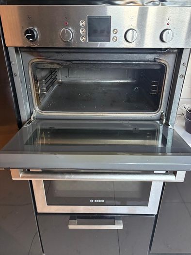 Electric double oven and hob