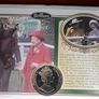 Horse racing coin & stamp cover Gibraltar 1997 crown & Isle of Man stamp Image 3