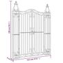 Garden Gate Black 121x8x150 cm Wrought Iron Image 4