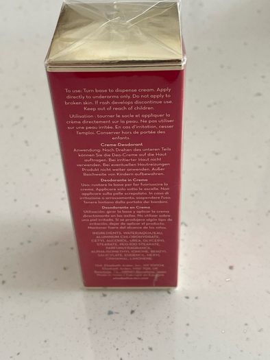Elizabeth Arden Red Door Cream Deodorant - New / Boxed