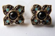 Vintage PAST TIMES Gold-Plated Earrings, Vintage 1980s