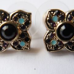 Vintage PAST TIMES Gold-Plated Earrings, Vintage 1980s