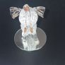 M&G Hand Sculptured Glass Elephant With 22K Gold Accents Image 2