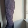 Grey Over The Knee Boots Image 5