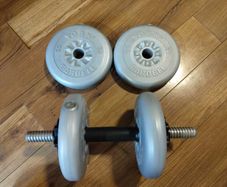 York Fitness adjustable dumbbell