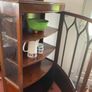 Bow front rosewood drinks cabinet in VGC Image 3