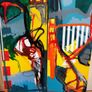 Pair of large original paintings - Tobias Vette (Vetter) Image 5