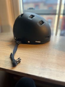 Oxelo Inline Skating Skateboarding Scootering Helmet MF500 - Black