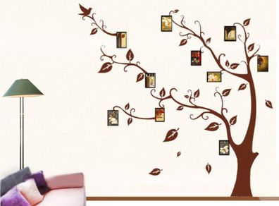 Memory Photo Tree Wall Stickers Decor Decals Art Sitting Room