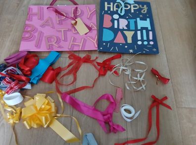 Bits of ribbon and bows