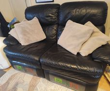 leather recliner sofa