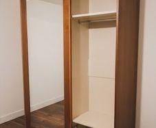 Cherry wood sliding wardrobe