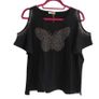 Women's shoulder top with a butterfly Image 2